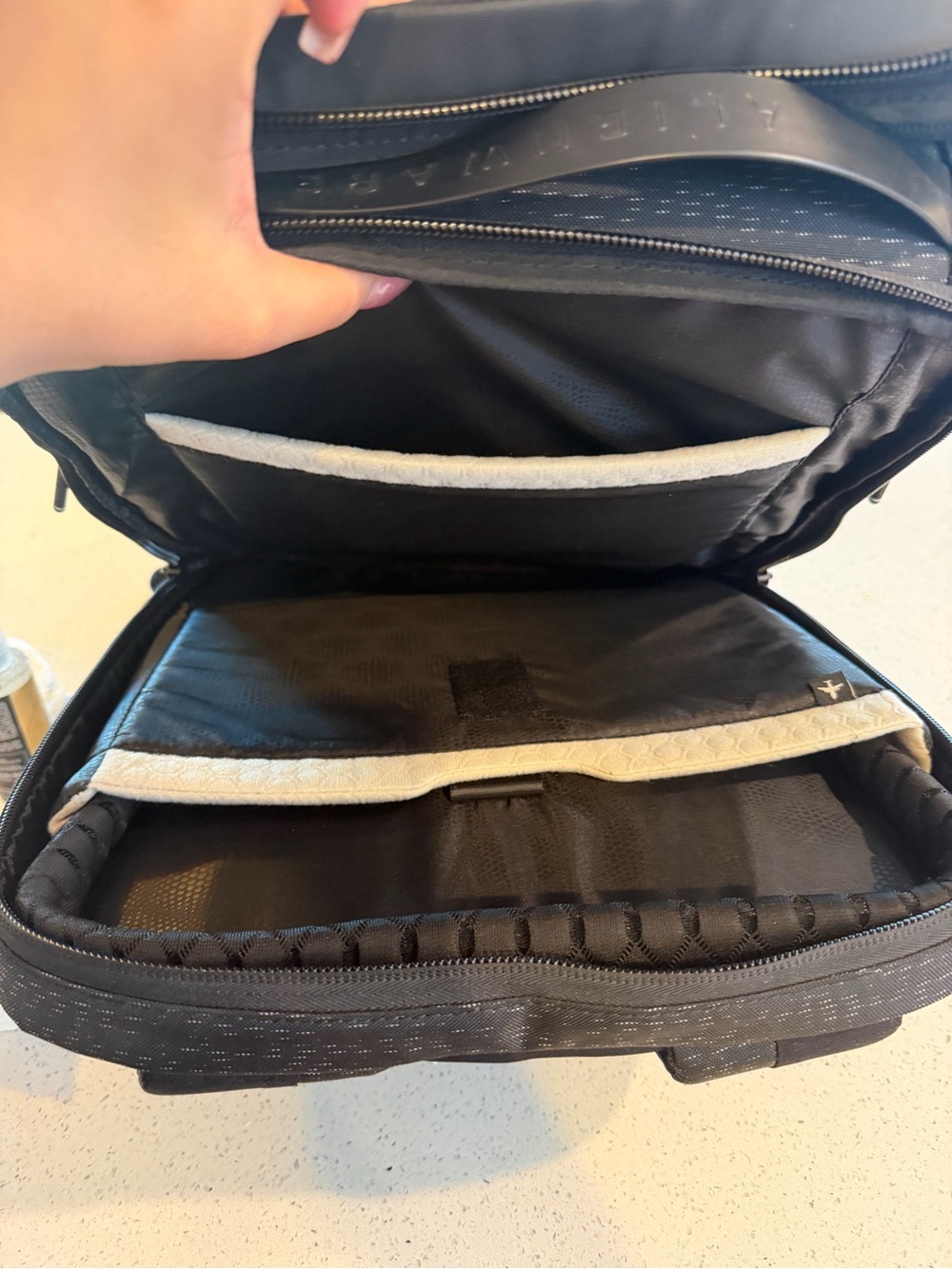 Alienware Black Men's Hard-Shell Tech Backpack - Picture 6 of 9